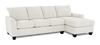Made in Canada Customizable Sofa Lab Arc Right-Facing Fabric Sofa Chaise  – Teddy Riverrock