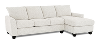 Made in Canada Customizable Sofa Lab Arc Right-Facing Fabric Sofa Chaise  – Teddy Riverrock 