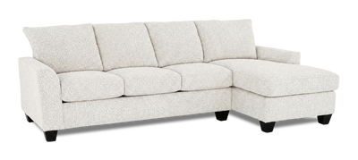 Made in Canada Customizable Sofa Lab Arc Right-Facing Fabric Sofa Chaise  – Teddy Riverrock | Sofa avec fauteuil long de droite personnalisable Arc de Sofa Lab fabriqué au Canada en tissu - Teddy Riverrock