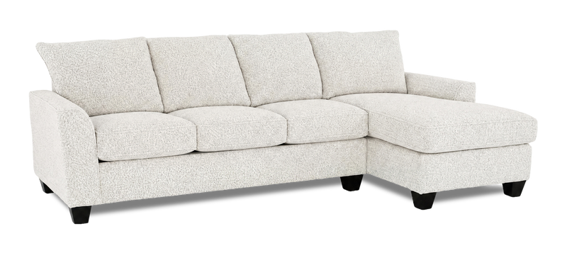 Made in Canada Customizable Sofa Lab Arc Right-Facing Fabric Sofa Chaise  – Teddy Riverrock