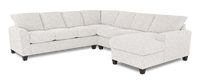 Made in Canada Customizable Sofa Lab Arc 4-Piece Right-Facing Sectional with Chaise - Teddy Riverrock