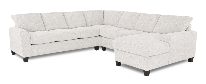 Made in Canada Customizable Sofa Lab Arc 4-Piece Right-Facing Sectional with Chaise - Teddy Riverrock
