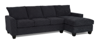 Made in Canada Customizable Sofa Lab Arc Right-Facing Fabric Sofa Chaise – Teddy Raven