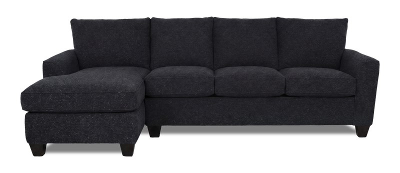 Made in Canada Customizable Sofa Lab Arc Left-Facing Fabric Sofa Chaise - Teddy Raven