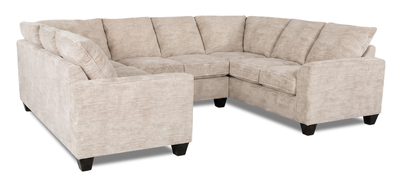 Made in Canada Customizable Sofa Lab Arc U-Shaped Sectional - Plush Parchment