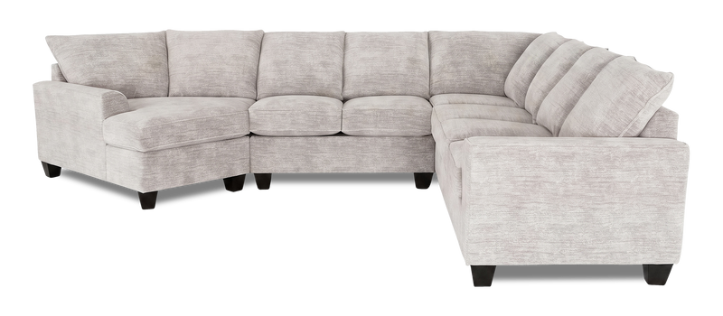 Made in Canada Customizable Sofa Lab Arc 4-Piece Left-Facing Sectional with Cuddler - Plush Oyster