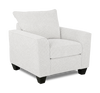 Made in Canada Customizable Sofa Lab Arc 40" Fabric Chair – Teddy Snow | Fauteuil personnalisable Roll de Sofa Lab de 40 po fabriqué au Canada en tissu - Teddy Snow