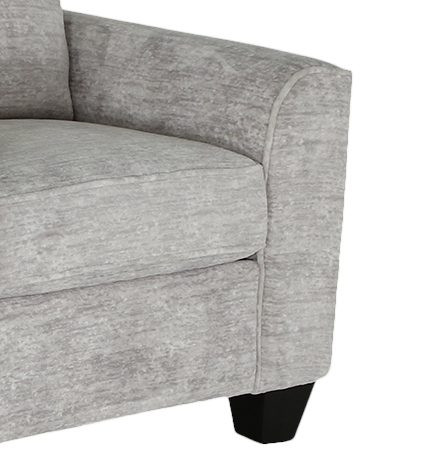 Made in Canada Customizable Sofa Lab Arc 40\" Fabric Chair – Plush Oyster