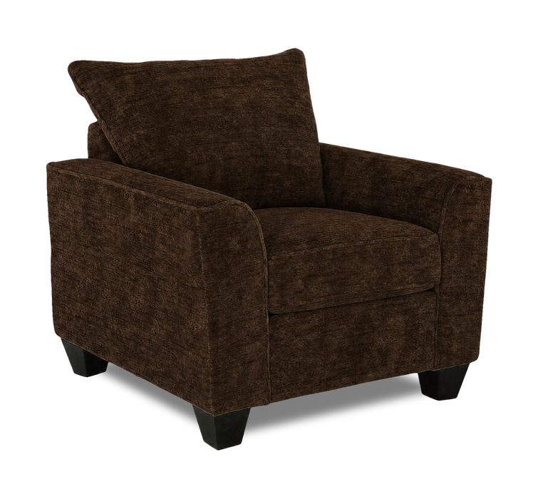 Made in Canada Customizable Sofa Lab Arc 40\" Fabric Chair – Plush Chocolate