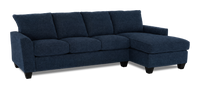 Made in Canada Customizable Sofa Lab Arc Right-Facing Fabric Sofa Chaise  – Chenille Pacific 