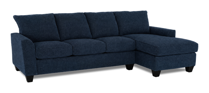 Made in Canada Customizable Sofa Lab Arc Right-Facing Fabric Sofa Chaise  – Chenille Pacific