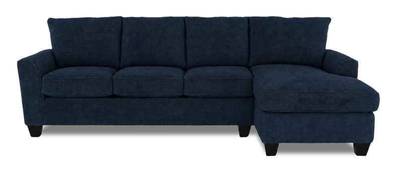 Made in Canada Customizable Sofa Lab Arc Right-Facing Fabric Sofa Chaise  – Chenille Pacific