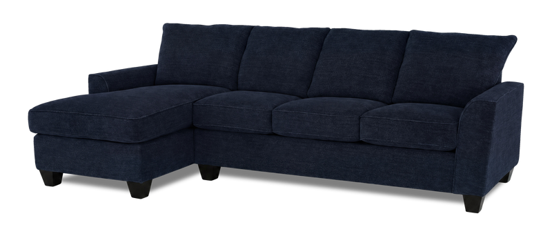 Made in Canada Customizable Sofa Lab Arc Left-Facing Fabric Sofa Chaise - Chenille Pacific