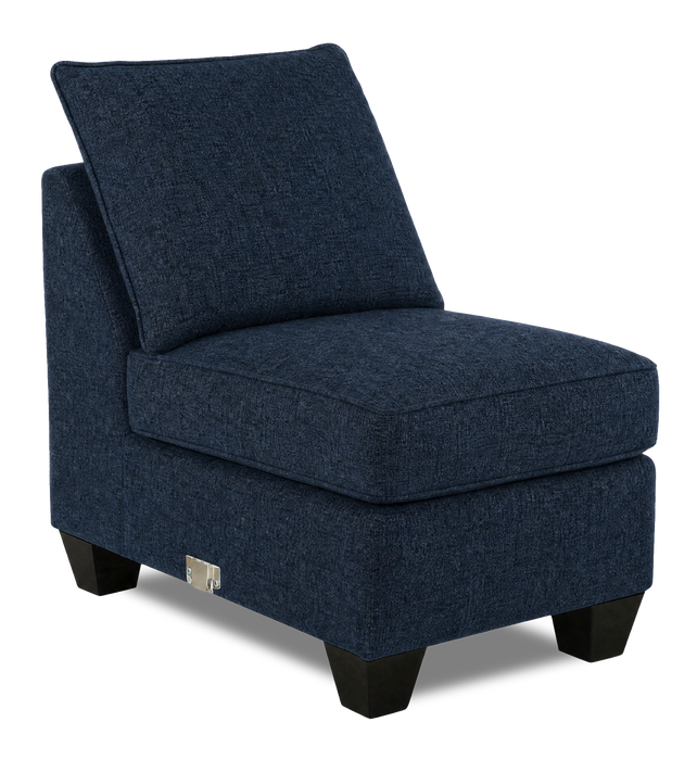 Made in Canada Customizable Sofa Lab Arc 46\" Fabric Armless Chair – Chenille Pacific