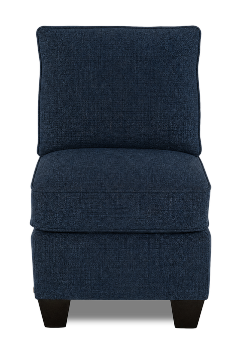 Made in Canada Customizable Sofa Lab Arc 46\" Fabric Armless Chair – Chenille Pacific