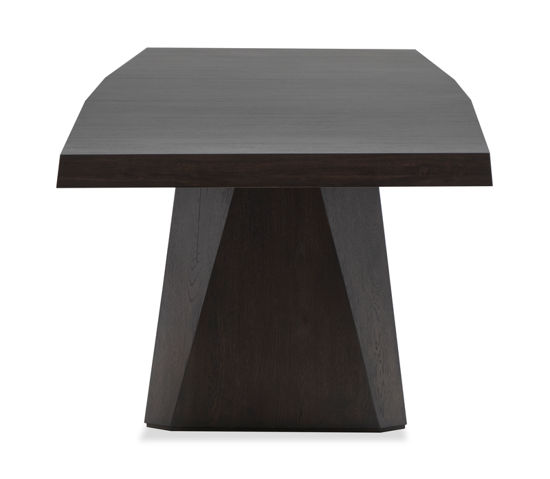 Arden Dining Extension Table with Trestle Base, 84-108\"W - Espresso Brown