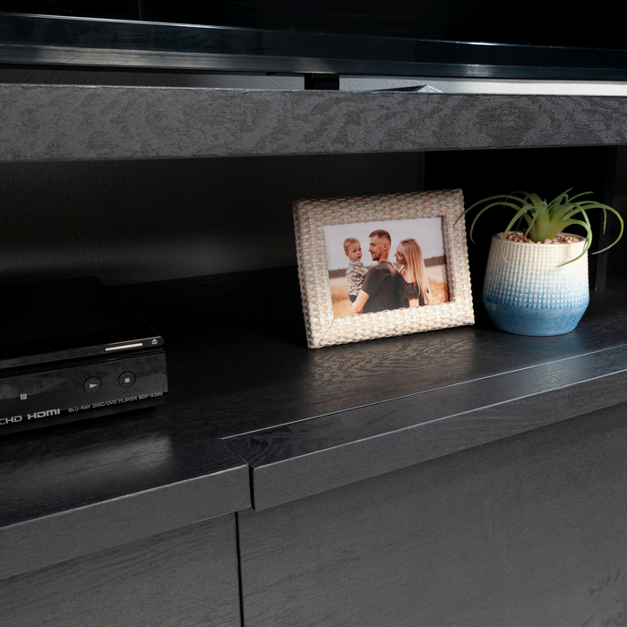 Bromley 81” 2-Piece TV Stand with Credenza for TVs up to 90” – Raven Oak