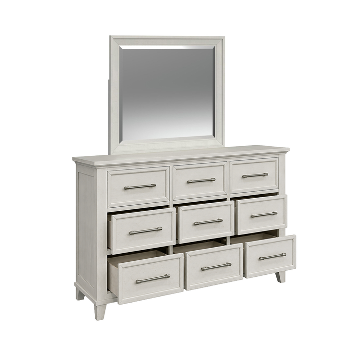 Celine Bedroom Dresser Mirror - Ivory 