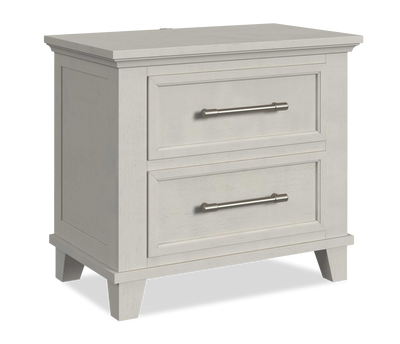 Celine Bedside 2-Drawer Nightstand, 28"W x 26"H – Ivory | Table de nuit Celine de 28 po (L) x 26 po (H) à 2 tiroirs - ivoire