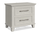 Celine Bedside 2-Drawer Nightstand, 28"W x 26"H – Ivory