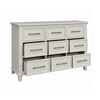 Celine Bedroom 9-Drawer Dresser, 64"W x 38"H - Ivory | Commode de chambre à coucher Celine de 64 po (L) x 38 po (H) à 9 tiroirs - ivoire