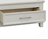 Celine Platform Storage Bed with Headboard & Frame, Ivory - King Size | Lit plateforme de rangement Celine avec tête de lit et cadre de lit, ivoire - format très grand lit