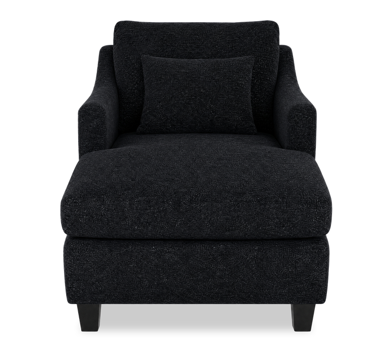 Made in Canada Sofa Lab Customizable 36\" Fabric Accent Chaise with Wood Legs – Teddy Raven 