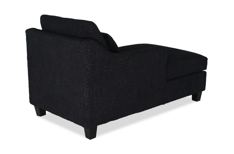 Made in Canada Sofa Lab Customizable 36\" Fabric Accent Chaise with Wood Legs – Teddy Raven 