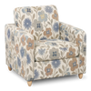 Made in Canada Sofa Lab Customizable Club 36" Fabric Accent Chair with Wood Legs – Dragonfly Accent Fabric | Fauteuil d’appoint personnalisable Club de Sofa Lab de 36 po fabriqué au Canada en tissu avec pattes en bois - tissu décoratif Dragonfly