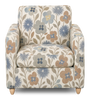 Made in Canada Sofa Lab Customizable Club 36" Fabric Accent Chair with Wood Legs – Dragonfly Accent Fabric | Fauteuil d’appoint personnalisable Club de Sofa Lab de 36 po fabriqué au Canada en tissu avec pattes en bois - tissu décoratif Dragonfly