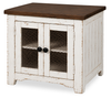Croft 24” Country-Style End Table with Storage - Mocha | Table de bout Croft de 24 po de style champêtre avec rangement - moka
