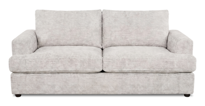 Made in Canada Customizable Sofa Lab Curve 86" Fabric Condo Sofa  – Plush Oyster | Sofa personnalisable Curve de Sofa Lab de 86 po de format condo fabriqué au Canada en tissu - Plush Oyster