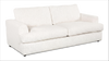 Made in Canada Customizable Sofa Lab Curve 88" Fabric Sofa – Teddy Snow | Sofa personnalisable Curve de Sofa Lab de 88 po fabriqué au Canada en tissu - Teddy Snow