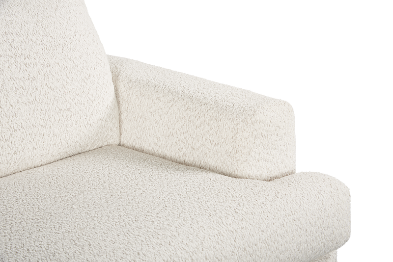 Made in Canada Customizable Sofa Lab Curve 65\" Fabric Loveseat - Teddy Riverrock