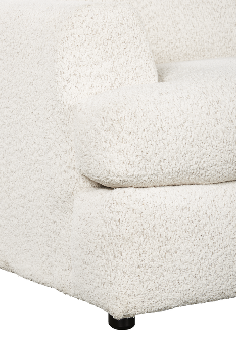 Made in Canada Customizable Sofa Lab Curve 65\" Fabric Loveseat - Teddy Riverrock