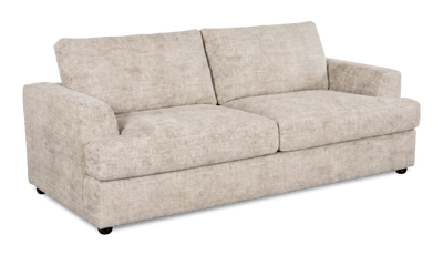 Made in Canada Customizable Sofa Lab Curve 88" Fabric Sofa – Plush Parchment | Sofa personnalisable Curve de Sofa Lab de 88 po fabriqué au Canada en tissu - Plush Parchment