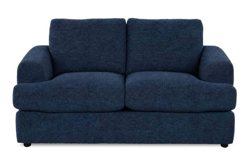 Made in Canada Customizable Sofa Lab Curve 65\" Fabric Loveseat - Chenille Pacific