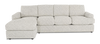 Made in Canada Customizable Sofa Lab Curve Fabric Left-Facing Sofabed Sectional - Teddy Riverrock | Sofa-lit sectionnel de gauche personnalisable Curve de Sofa Lab fabriqué au Canada en tissu - Teddy Riverrock