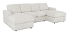 Made in Canada Customizable Sofa Lab Curve Fabric Double Chaise Sectional - Teddy Riverrock | Sofa sectionnel avec deux fauteuils longs personnalisable Curve de Sofa Lab fabriqué au Canada en tissu - Teddy Riverrock