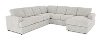 Made in Canada Customizable Sofa Lab Curve 4-Piece Right-Facing Sectional with Chaise - Teddy Riverrock