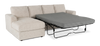 Made in Canada Customizable Sofa Lab Curve Fabric Left-Facing Sofabed Sectional - Chenille White | Sofa-lit sectionnel de gauche personnalisable Curve de Sofa Lab fabriqué au Canada en tissu - Chenille White