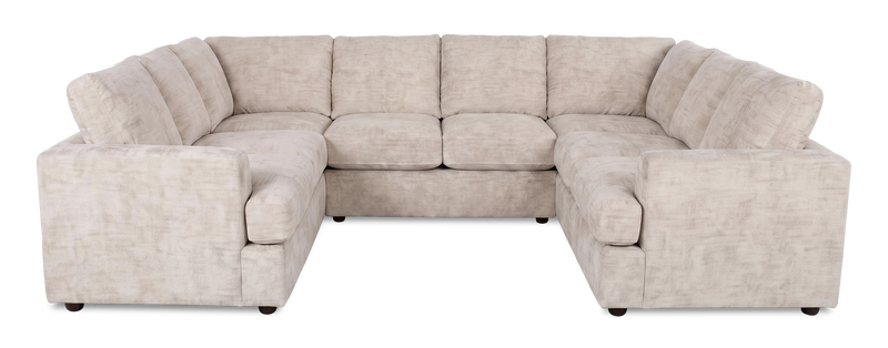 Made in Canada Customizable Sofa Lab Curve U-Shaped Sectional - Plush Parchment