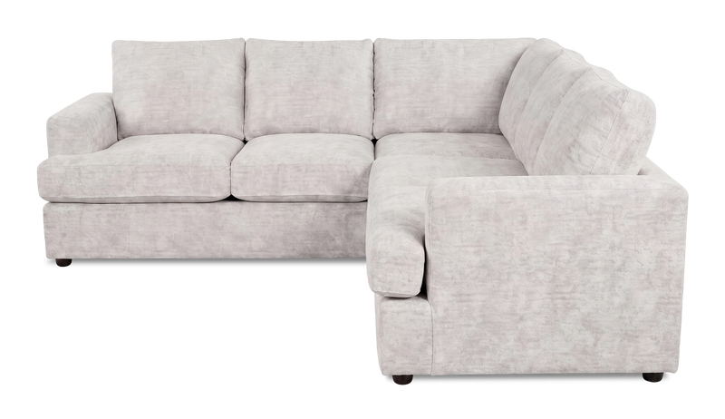 Made in Canada Customizable Sofa Lab Curve 2-Piece Fabric Sectional - Plush Oyster