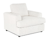 Made in Canada Customizable Sofa Lab Curve 40" Fabric Chair – Teddy Snow | Fauteuil personnalisable Curve de Sofa Lab de 40 po fabriqué au Canada en tissu - Teddy Snow