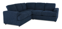 Made in Canada Customizable Sofa Lab Curve 2-Piece Fabric Sectional - Chenille Pacific 