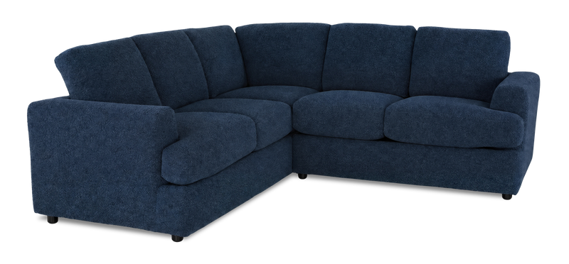 Made in Canada Customizable Sofa Lab Curve 2-Piece Fabric Sectional - Chenille Pacific