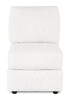 Made in Canada Customizable Sofa Lab Curve 24" Armless Fabric Chair – Teddy Snow | Fauteuil sans accoudoirs personnalisable Curve de Sofa Lab de 24 po fabriqué au Canada en tissu Teddy - Teddy Snow
