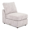 Made in Canada Customizable Sofa Lab Curve 24" Armless Fabric Chair – Plush Oyster | Fauteuil sans accoudoirs personnalisable Curve de Sofa Lab de 24 po fabriqué au Canada en tissu Plush - Plush Oyster