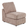Made in Canada Customizable Sofa Lab Curve 24" Armless Fabric Chair – Chenille Praline | Fauteuil sans accoudoirs personnalisable Curve de Sofa Lab de 24 po fabriqué au Canada en tissu Chenille - Chenille Praline