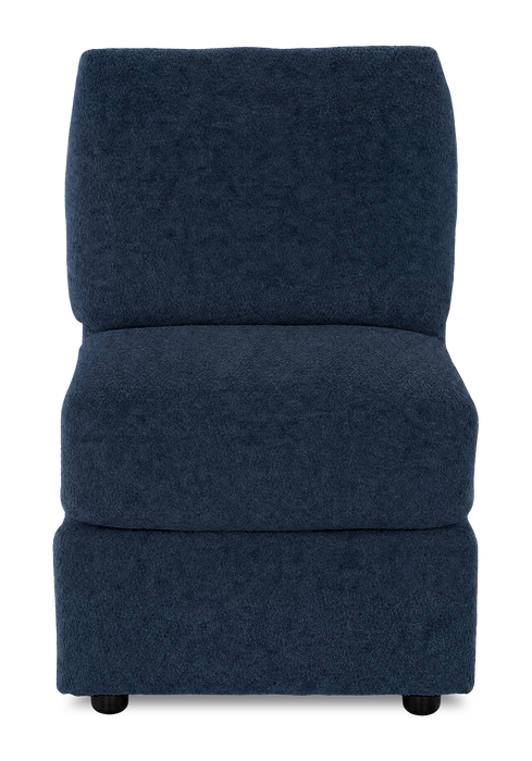 Made in Canada Customizable Sofa Lab Curve 24\" Armless Fabric Chair – Chenille Pacific
